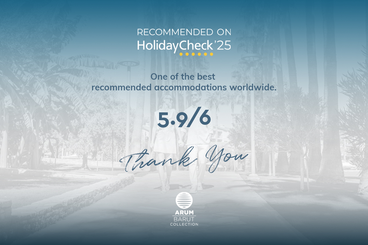 Arum Barut Collection Holidaycheck 2025 One of the Best Recommended Accommodations Worldwide Ödülünü aldı