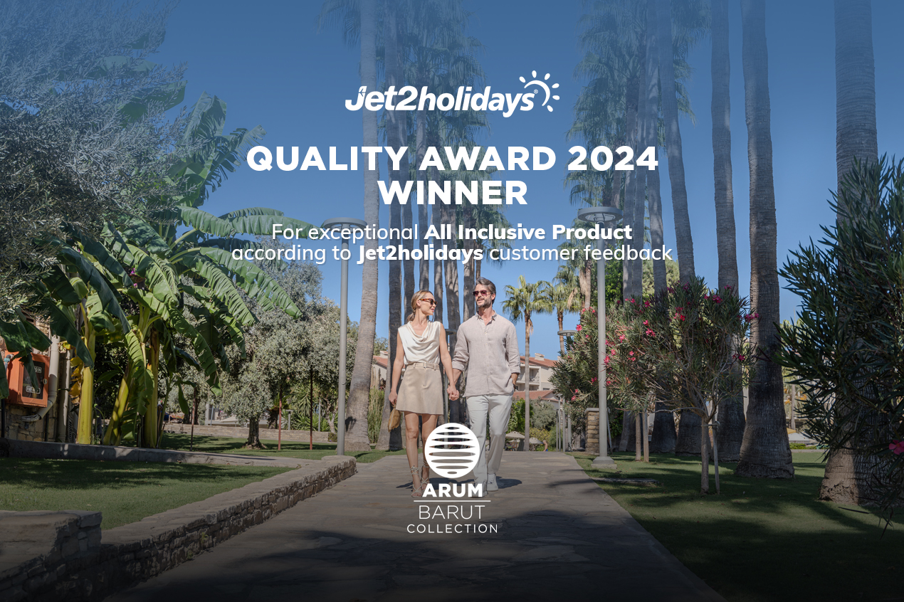 Arum Barut Collection hat den Jet2holidays Quality Award 2024 erhalten